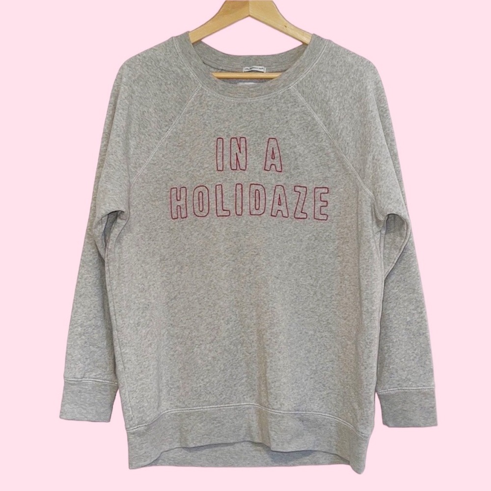 AMERICAN EAGLE ‘In A Holidaze’ Oversize Lounge Wear Sweater Small